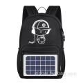 Solar Panel Backpack With USB Charger Anti-Theft Outdoor Water Resistant Luminous Logo Backpacks Manufactory